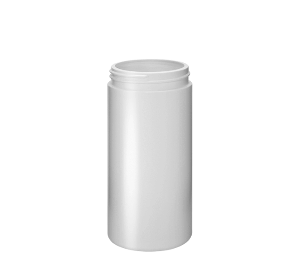 Cylindrical jar 400ml 70CT PET clear brickpack